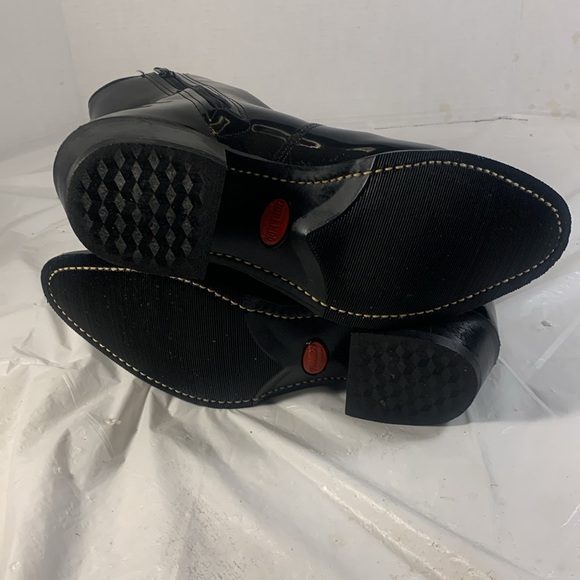 Durango Women’s Black  Patent Leather Western Chic Side Zip Y2K Ankle Boots - Picture 8 of 11